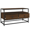 TV-Möbel Cristofor aus brauner Eiche 80x35x45cm (Holz)