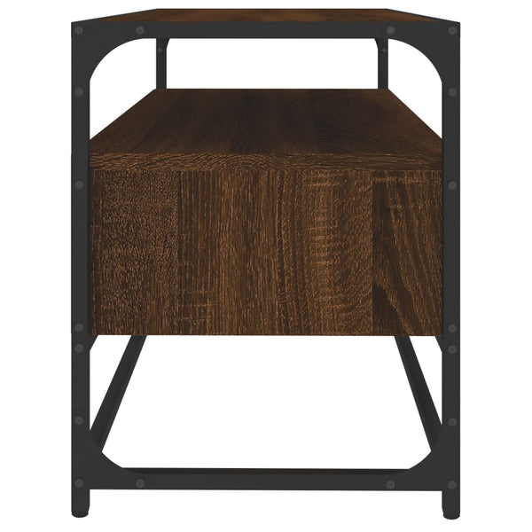 TV-Möbel Cristofor aus brauner Eiche 80x35x45cm (Holz)