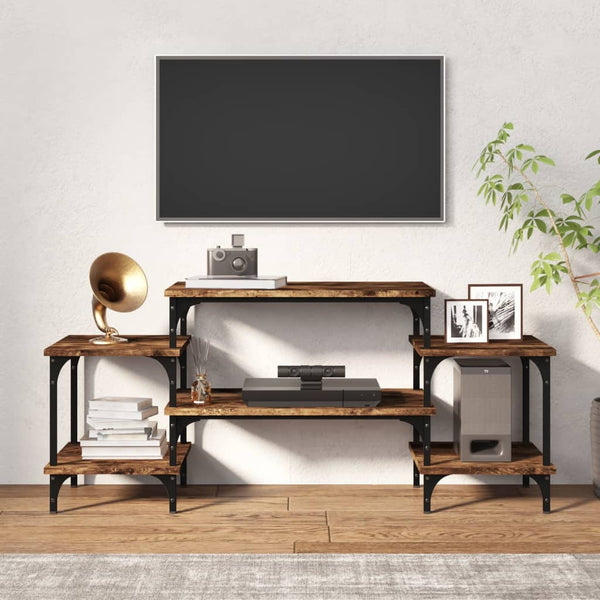 TV-Tisch Justinian aus Rauch-Eiche 117x35x52cm (Holz)