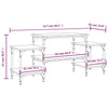 TV-Tisch Justinian aus Rauch-Eiche 117x35x52cm (Holz)