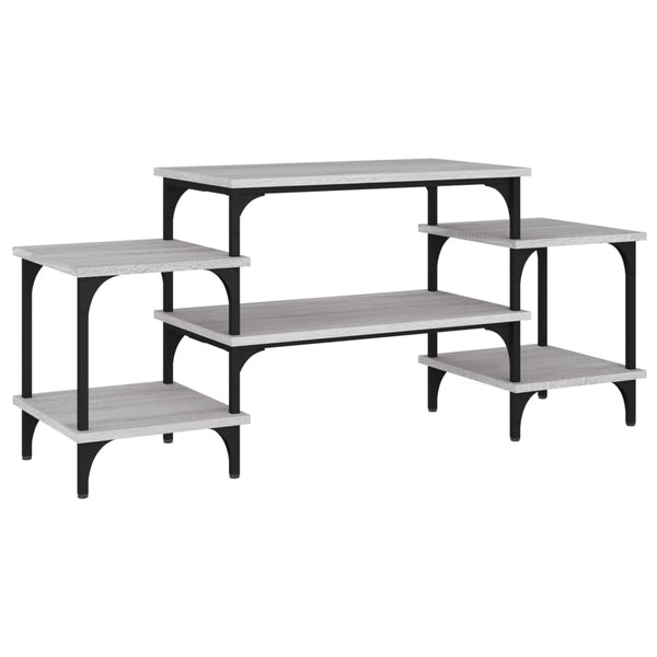 Graues TV-Möbel Justinian 117x35x52cm (Holz)
