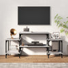 Graues TV-Möbel Justinian 117x35x52cm (Holz)