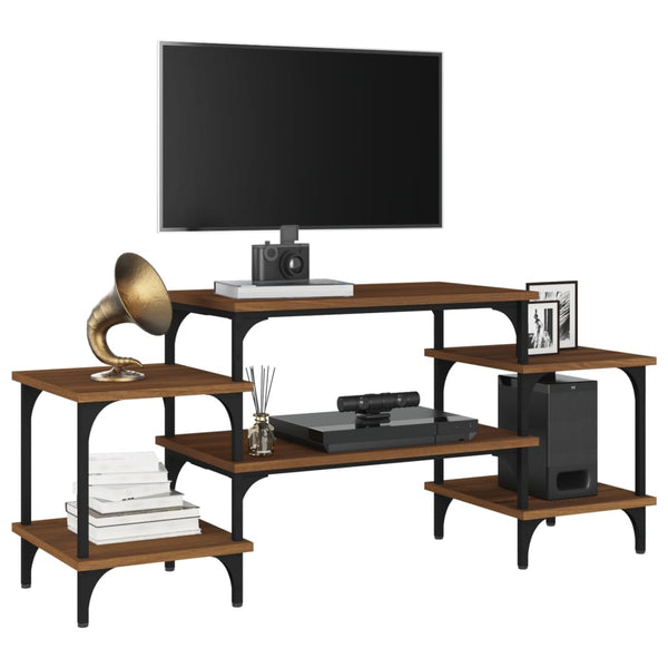 Braunes TV-Sideboard Justinian 117x35x52cm (Holz)