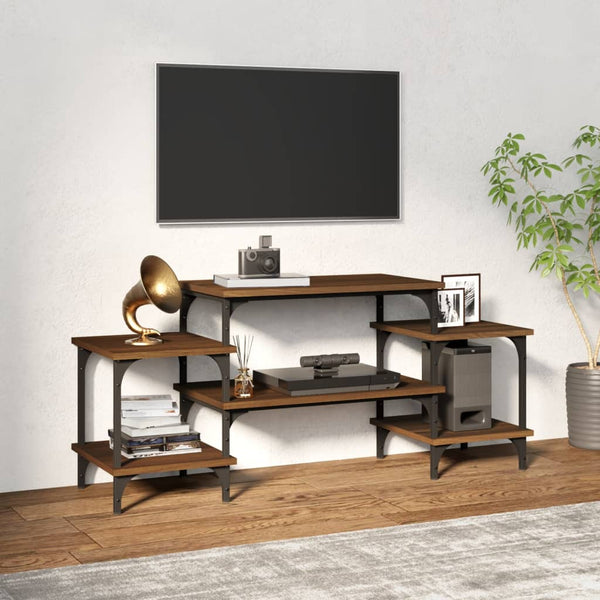 Braunes TV-Sideboard Justinian 117x35x52cm (Holz)
