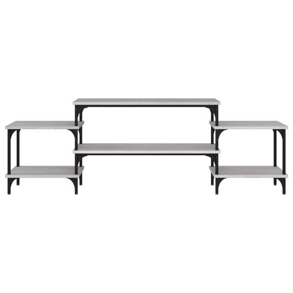 Graues TV-Möbel Justinian 157x35x52cm (Holz)
