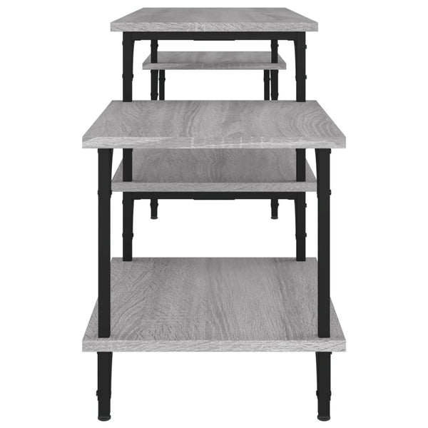 Graues TV-Möbel Justinian 157x35x52cm (Holz)