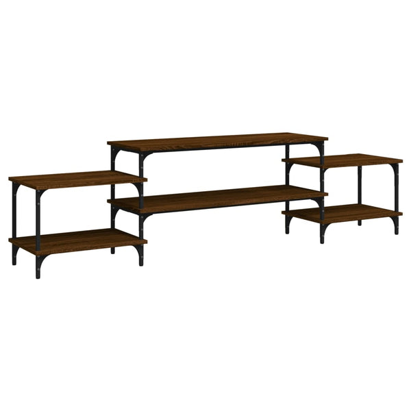 TV-Schrank Justinian aus brauner Eiche 197x35x52cm (Holz)