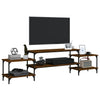 TV-Schrank Justinian aus brauner Eiche 197x35x52cm (Holz)
