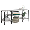 Graues TV-Möbel Axiniu 102x35x45,5cm (Holz)