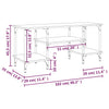 Graues TV-Möbel Axiniu 102x35x45,5cm (Holz)