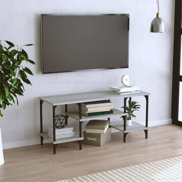 Graues TV-Möbel Axiniu 102x35x45,5cm (Holz)