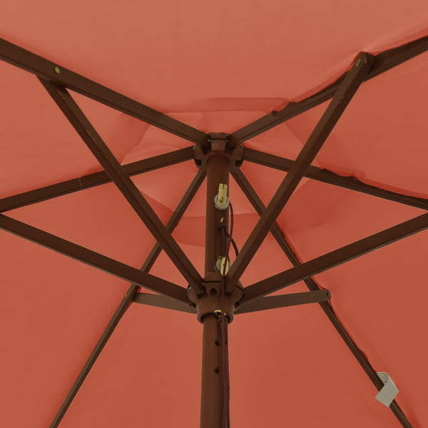 Terrakotta-Gartenschirm Ebraheem 196x231cm