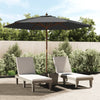 Anthrazitfarbener Gartenschirm Holzstiel Ischender 299x240cm
