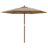 Taupe Gartenschirm Ischender 299x240cm