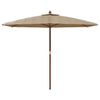 Taupe Gartenschirm Ischender 299x240cm