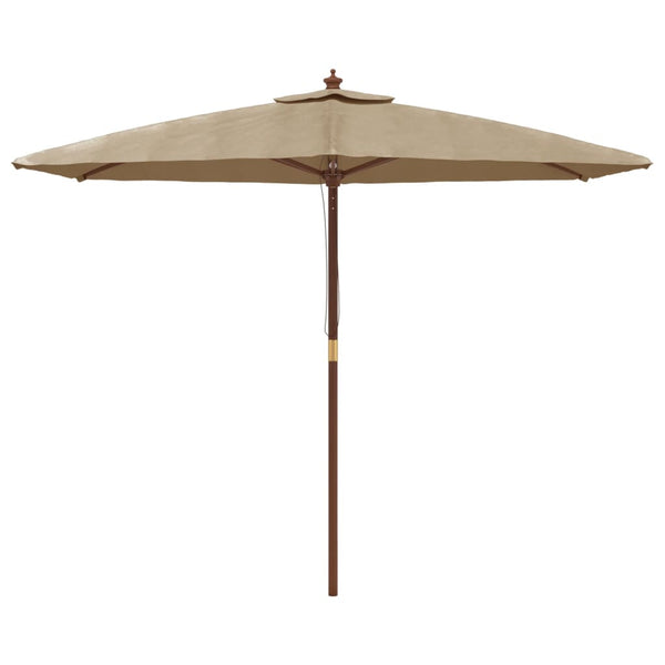 Taupe Gartenschirm Ischender 299x240cm
