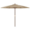Taupe Gartenschirm Ischender 299x240cm