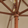 Taupe Gartenschirm Ischender 299x240cm