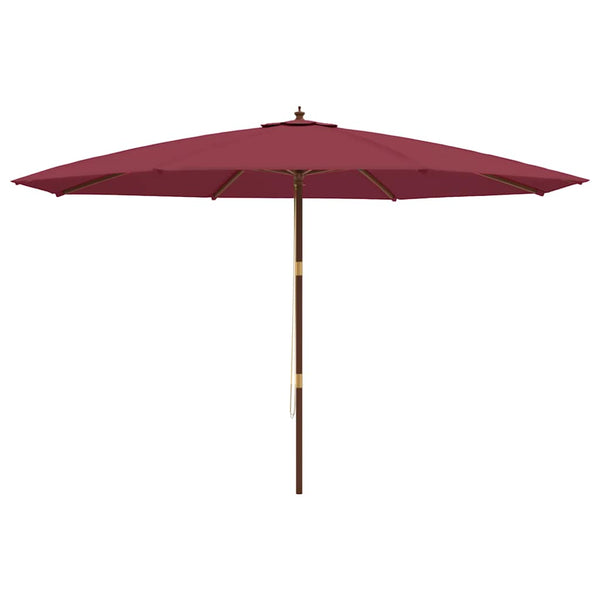 Weinroter Sonnenschirm Lauren 400x273cm (Holzstiel)