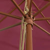 Weinroter Sonnenschirm Lauren 400x273cm (Holzstiel)