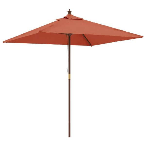 Terrakotta Sonnenschirm für Garten Sighismun 198x198x231cm