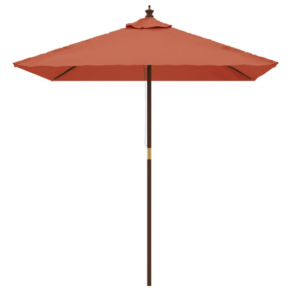 Terrakotta Sonnenschirm für Garten Sighismun 198x198x231cm