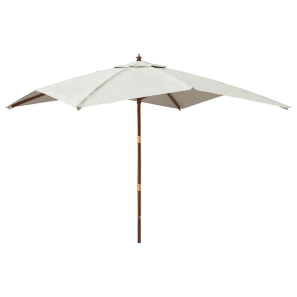 Sonnenschirm aus Sand, Holzpfosten Stefanie 300x300x273cm
