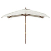 Sonnenschirm aus Sand, Holzpfosten Stefanie 300x300x273cm