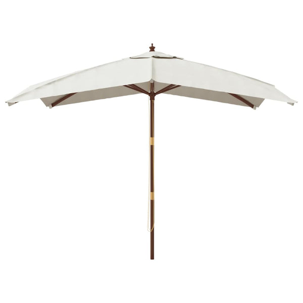 Sonnenschirm aus Sand, Holzpfosten Stefanie 300x300x273cm