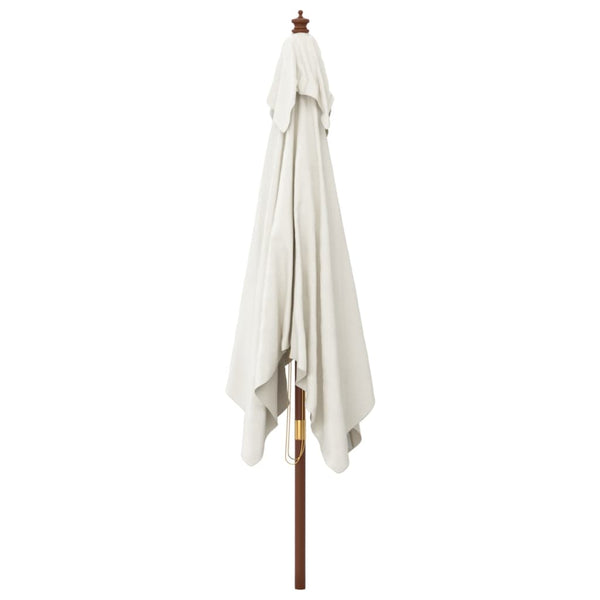 Sonnenschirm aus Sand, Holzpfosten Stefanie 300x300x273cm