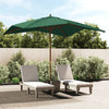 Grüner Gartenschirm Stefanie 300x300x273cm (Holzpfahl)