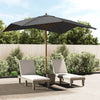 Anthrazit Gartenschirm Holzpfahl Stefanie 300x300x273cm