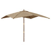 Taupe Garten Sonnenschirm Stefanie 300x300x273cm