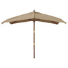 Taupe Garten Sonnenschirm Stefanie 300x300x273cm