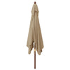 Taupe Garten Sonnenschirm Stefanie 300x300x273cm