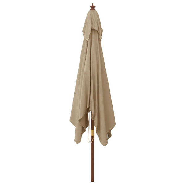 Taupe Garten Sonnenschirm Stefanie 300x300x273cm