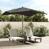Schwarzer Sonnenschirm Stefanie 300x300x273cm (Holzpfosten)