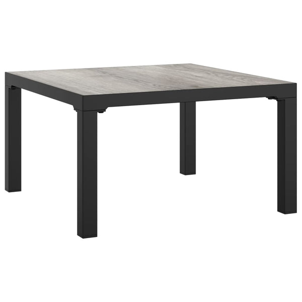 Grauer Outdoor-Sofatisch Antipi 55x55x31cm (dpc und Stahl)