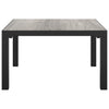 Grauer Outdoor-Sofatisch Antipi 55x55x31cm (dpc und Stahl)