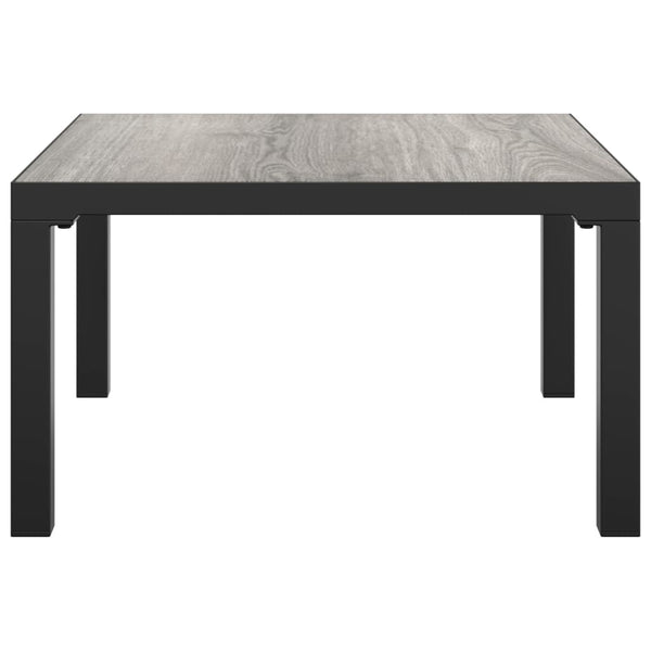 Grauer Outdoor-Sofatisch Antipi 55x55x31cm (dpc und Stahl)