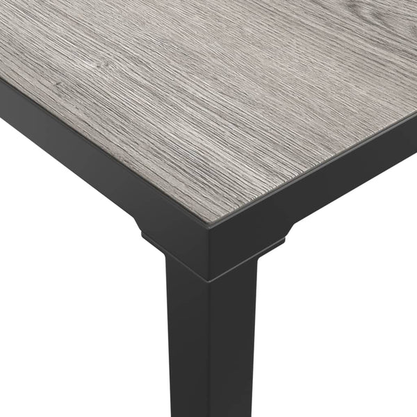 Grauer Outdoor-Sofatisch Antipi 55x55x31cm (dpc und Stahl)