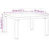 Grauer Outdoor-Sofatisch Antipi 55x55x31cm (dpc und Stahl)
