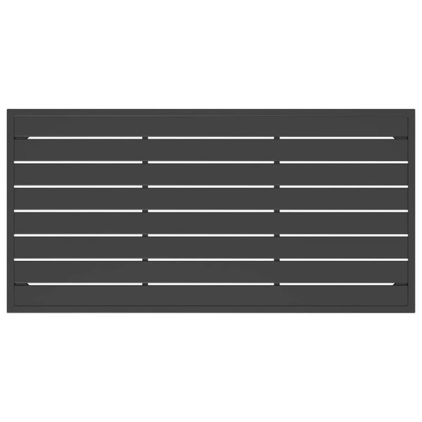 Anthrazit Gartensofatisch Negura 110x55x35cm (Stahl)