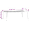 Anthrazit Gartensofatisch Negura 110x55x35cm (Stahl)