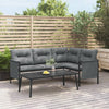 Anthrazit Gartensofatisch Negura 110x55x35cm (Stahl)