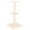 Cheibi Katzenkratzbaum Beige mit Sisalstangen 73cm