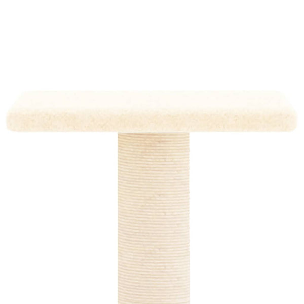 Cheibi Katzenkratzbaum Beige mit Sisalstangen 73cm