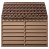 Braune Hundehütte Prodoniuc 86x84x82cm (Polypropylen)