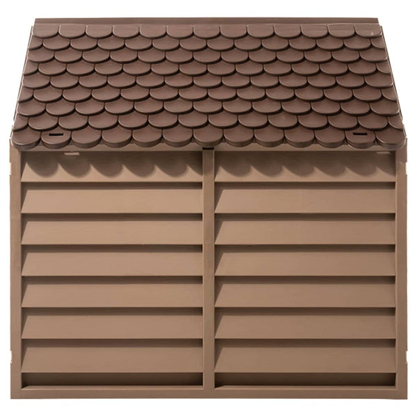 Braune Hundehütte Prodoniuc 86x84x82cm (Polypropylen)