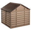 Braune Hundehütte Prodoniuc 86x84x82cm (Polypropylen)